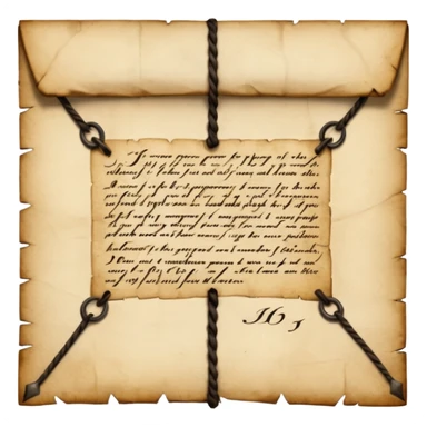 16th century execution letter sticker