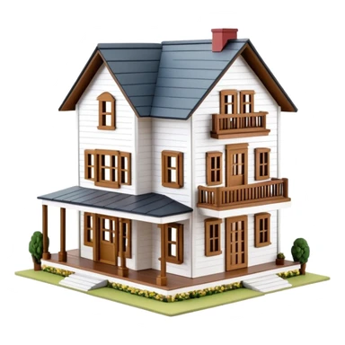 modern farmhouse dollhouse sticker