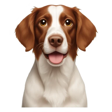 brown brittany spaniel english crocker mix  sticker