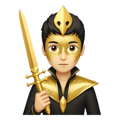 Glitter assassin sticker