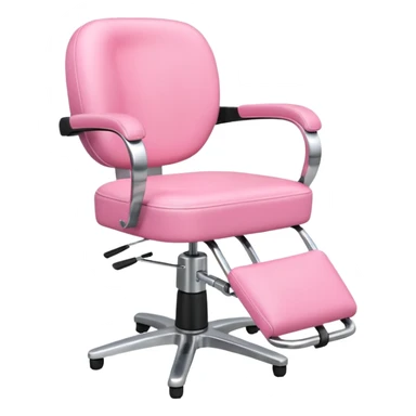 pink hairstylist chair sticker