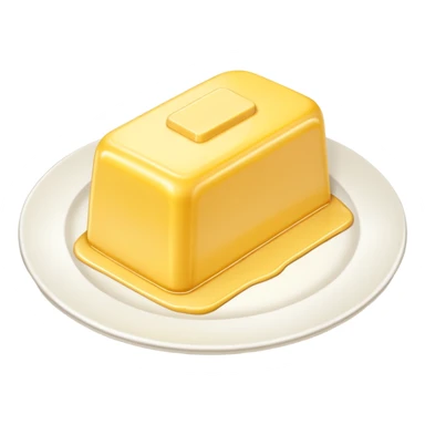 Big Butter on the white plate  sticker