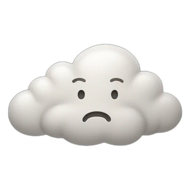 Quelqu’un en colère avec un nuage au dessus de la tete sticker