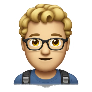 Guy with bob chubby cheeks glasses nerd wearing Tool shirt sticker