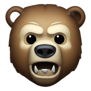 Grizzly head Jason Voorhees mask sticker