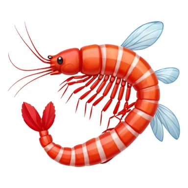 Candy shrimp sticker