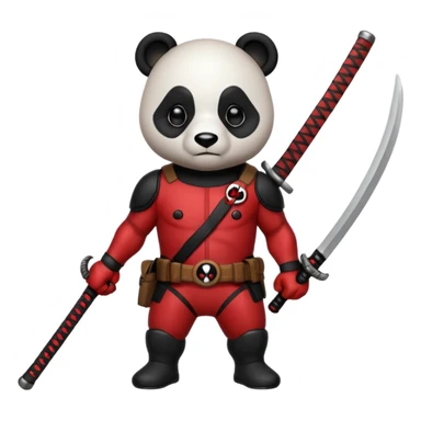 Panda Deadpool sticker