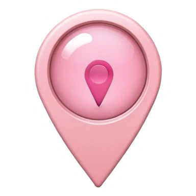 Light Pink location pin sticker