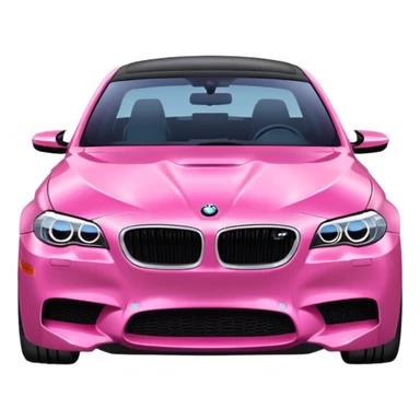 Bmw m5 Car that is pink and cute  sticker