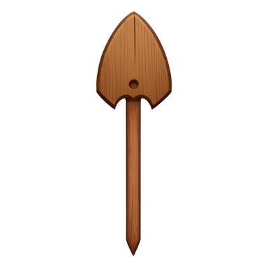wooden stake sticker
