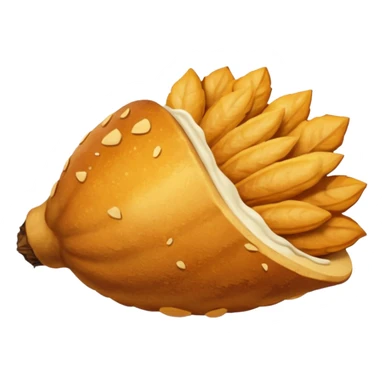 cornulete cu rahat si zahar pudra peste sticker