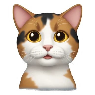 twemoji calico cat sticker