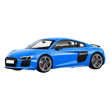 Audi R8 - Audi (Model Year: 2022)(Iconic Blue and Black) sticker