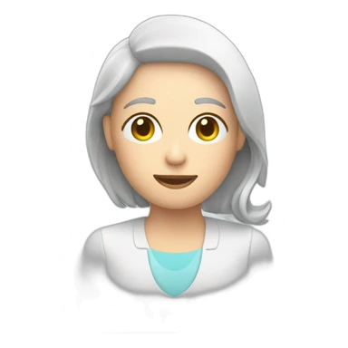 computer display with therapist video call sticker