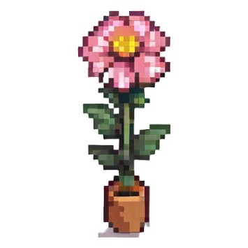 a single flower sticker