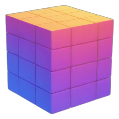 4d cube sticker