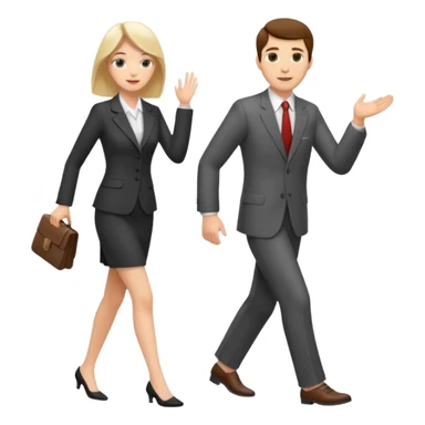 Shoe salesman with bare foot woman sticker