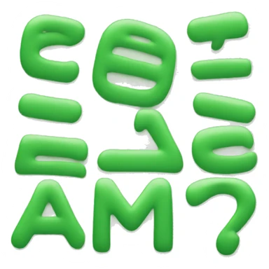 can you give me a green colour letter 'a' in font Helvetica sticker