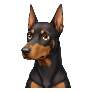 Dobermann european uncropped sticker
