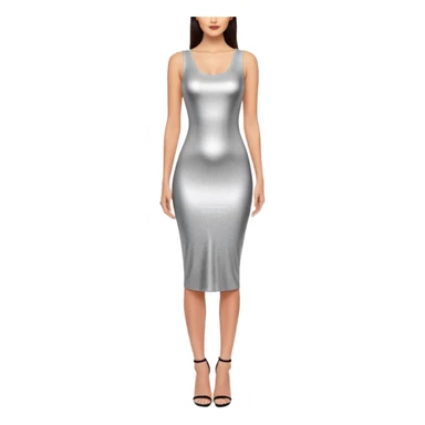 sparkly long bodycon dress sticker