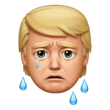 Donald trump cryinf sticker
