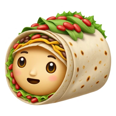 Bean burrito sticker