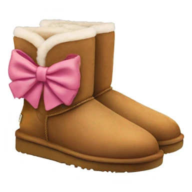 Ugg boots with coquette bow  sticker