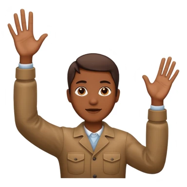 Bruh with hands sticker