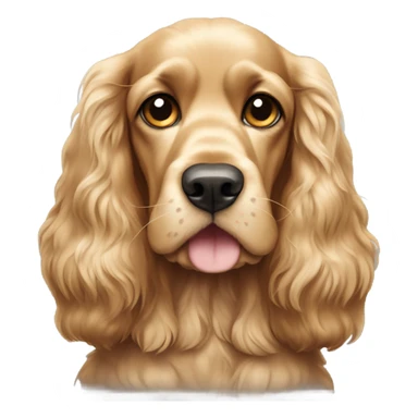 Dog-golden-english-cocker-spaniel-full-body-standing sticker