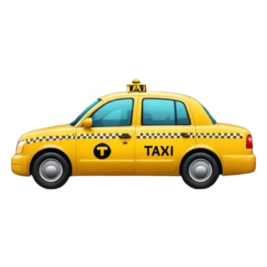 Taxi reflection + puddle, City Rain Scenes. sticker