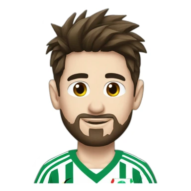 Messi avec un maillot de l'Algérie sticker