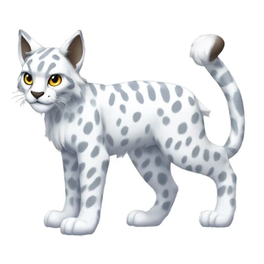 snow dark point chocolate Lynx-Fakemon bengal spots full body   sticker