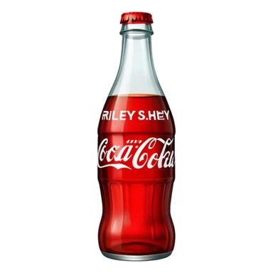 Coke bottle that says Riley sticker