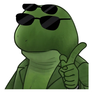 Shooting the middle finger sticker