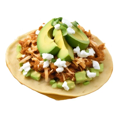 Shredded Chicken Tinga Tostada sticker