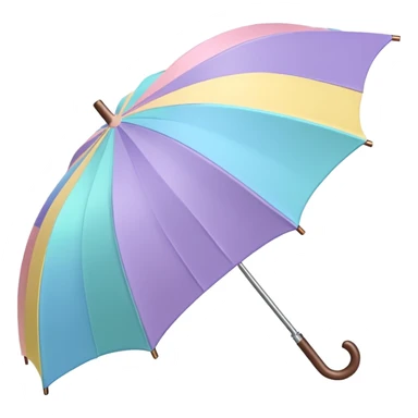 Pastel Umbrella sticker