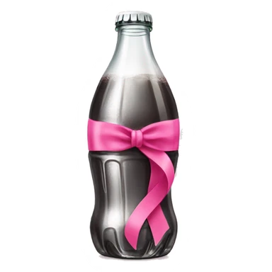Diet Coke bottle with pink ribbon sticker