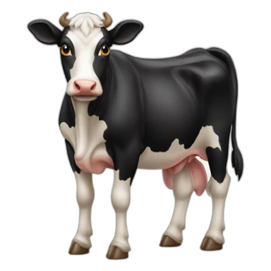Vache sur veau sticker