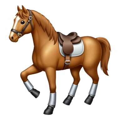 caballo con zapatos sticker