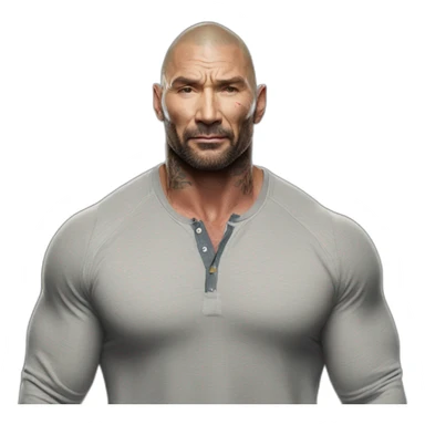 actor dave bautista wearing henley  sticker