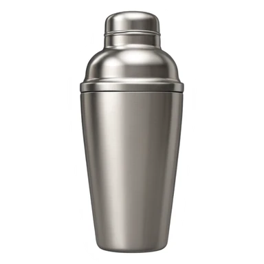 A boston cocktail shaker in ios emoji style sticker
