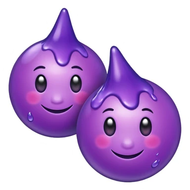 3 purple Drops with kool aids signature color, Juicy sticker