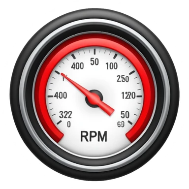 Red rpm without gauge or dashboard  sticker