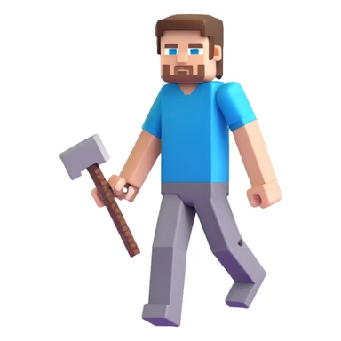 Minecraft Steve character sticker