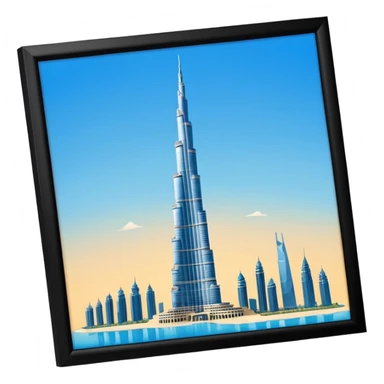Burj Khalifa derrumbandose sticker