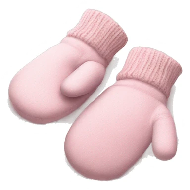 Baby Pink Xmas mittens  sticker