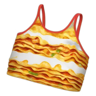 Lasagna swimsuit sticker