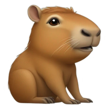 Capibara sur un capibara sticker