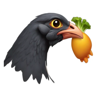 un noir qui mange du poulet sticker