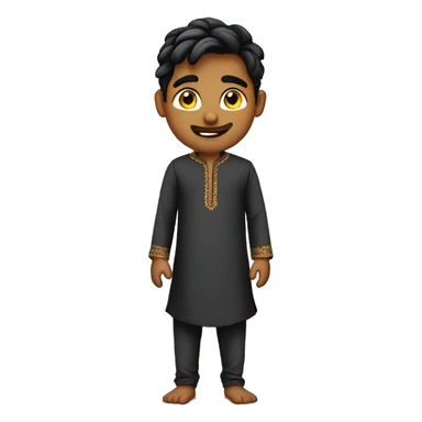 young man in kurta pajama full sticker